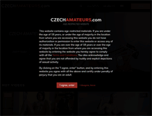 Tablet Screenshot of czechamateurs.com